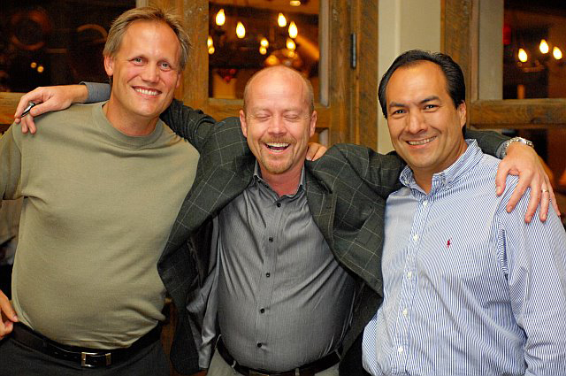 Boris Seibert (Director of Sales Western Region, Plantronics) and Mike Faith (CEO, Headsets.com) and Jose  Gonzalez (Vice President of Sales, Plantronics) 